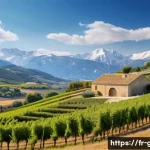 Home 19 지리학 교육 - A panoramic view of diverse French landscapes showcasing the contrast between the sunny Mediterranea...