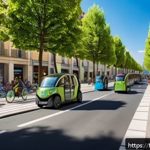 Home 30 지리학 전문 서적 - A vibrant urban neighborhood in Lyon undergoing redevelopment, showcasing a harmonious blend of mode...
