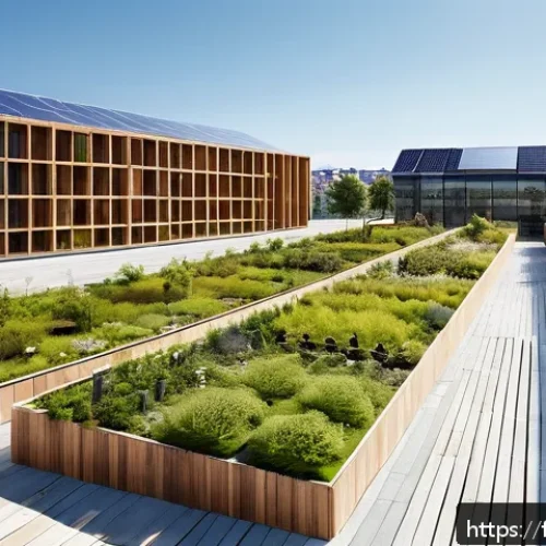 Home 17 환경 영향 평가 - A detailed urban planning scene in a French city, showcasing a sustainable development project integ...