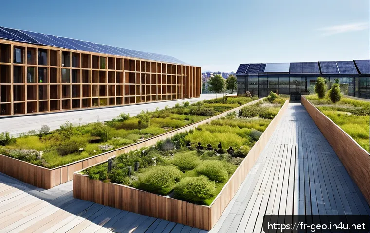 환경 영향 평가 - A detailed urban planning scene in a French city, showcasing a sustainable development project integ...
